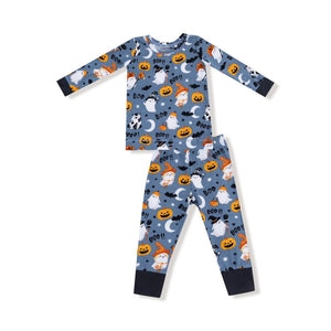 ANGEL DEAR- Costumed Ghosts - Glow In The Dark - Blue  Long Sleeve Loungewear Set