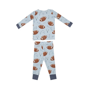 Angel Dear- Bamboo Loungewear - Footballs Blue