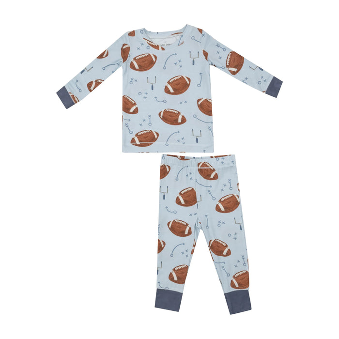 Angel Dear- Bamboo Loungewear - Footballs Blue