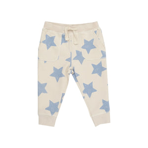 Angel Dear- Raglan Sweatshirt And Jogger Set - Sketchy Stars Blue