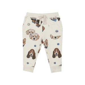 Angel Dear- Hoodie And Jogger - Vintage Puppy Faces