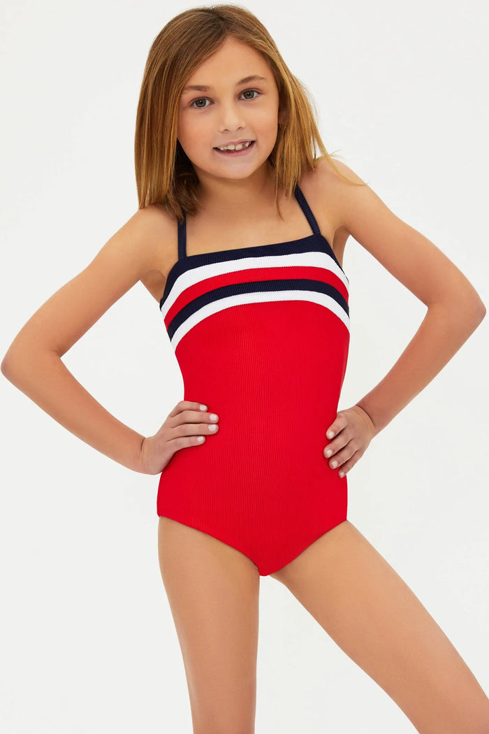 BEACH RIOT- Little Jessa One Piece American Colorblock
