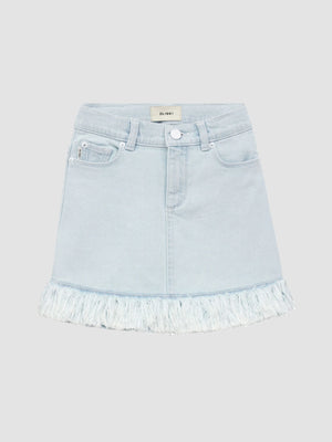 DL1961- Jenny Mini Jean Skirt (denim fur)