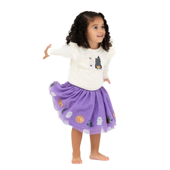 ANGEL DEAR- Purple Halloween Tutu Skirt