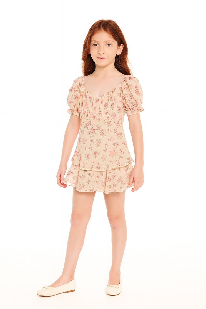 KATIEJ NYC- TWEEN DELILAH PRINTED DRESS (Vintage Bunches)