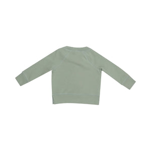 Angel Dear- French Terry Raglan Sweatshirt And Jogger Set - Desert Sage Solid