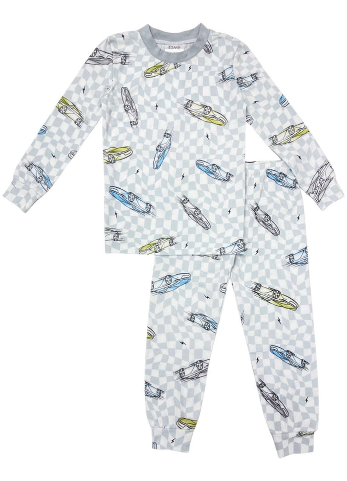 esme- Long Sleeve Speed Racer Pajama Set