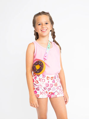 Preppy Goose- Donuts Plush Lounge Shorts