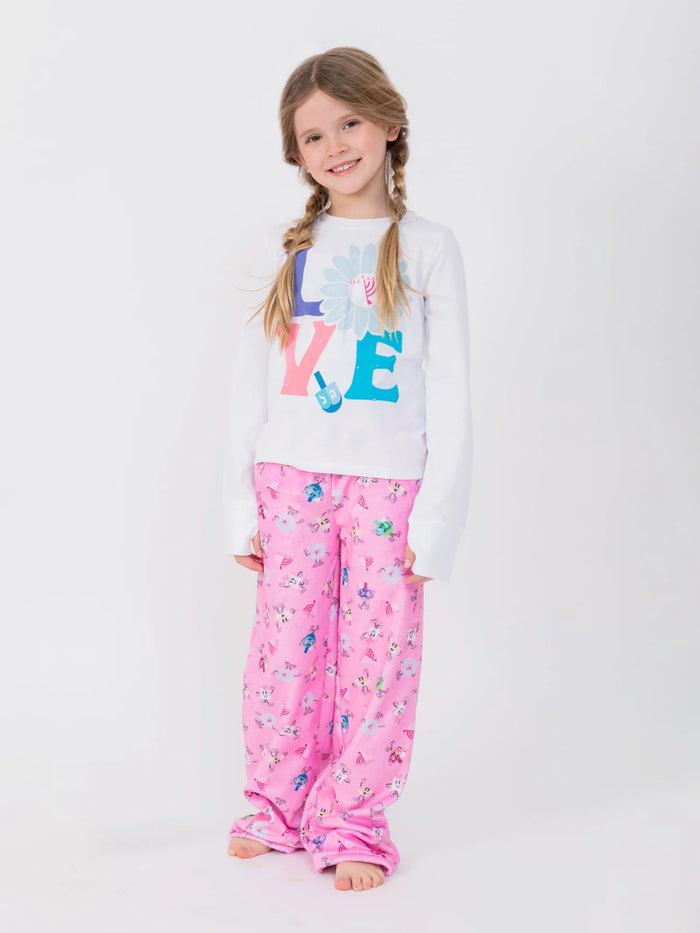 limeapple- Hanukkah Plush Loungewear Pants