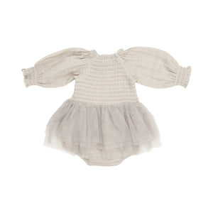 Angel Dear- Long Sleeve Bubble Tutus - Oatmeal