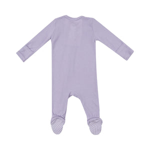 Angel Dear- 2 Way Zipper Footie - Solid Orchid Petal