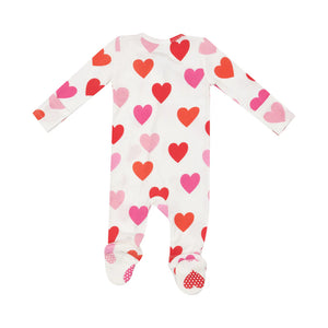 Angel Dear- Big Heart 2 Way Zipper Footie