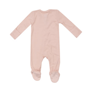 Angel Dear- 2 Way Zipper Footie - Basic - Solid Pale Blush