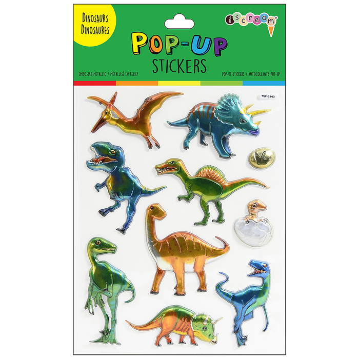 iscream- Dinosaur Pop-Up Stickers