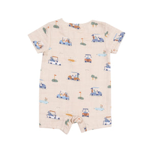 ANGEL DEAR- Henley Shortall - Golf Cart Cuties Oatmeal