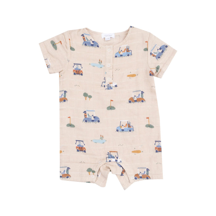 ANGEL DEAR- Henley Shortall - Golf Cart Cuties Oatmeal