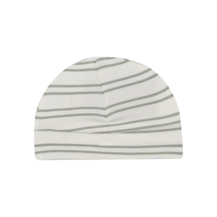 Angel Dear- Beanie Hat - Modal Rib Stripe - Desert Sage