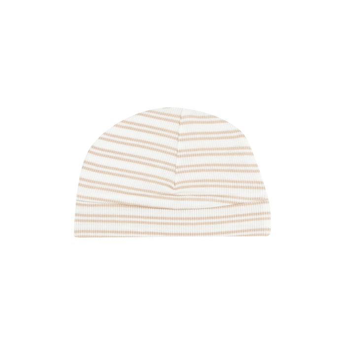 Angel Dear- Beanie Hat - Stripe Oxford Tan 0-3M