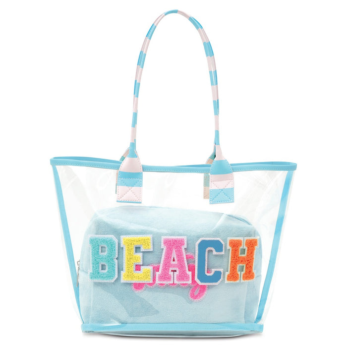iscream- Beach Clear Tote Bag 2-Piece Set