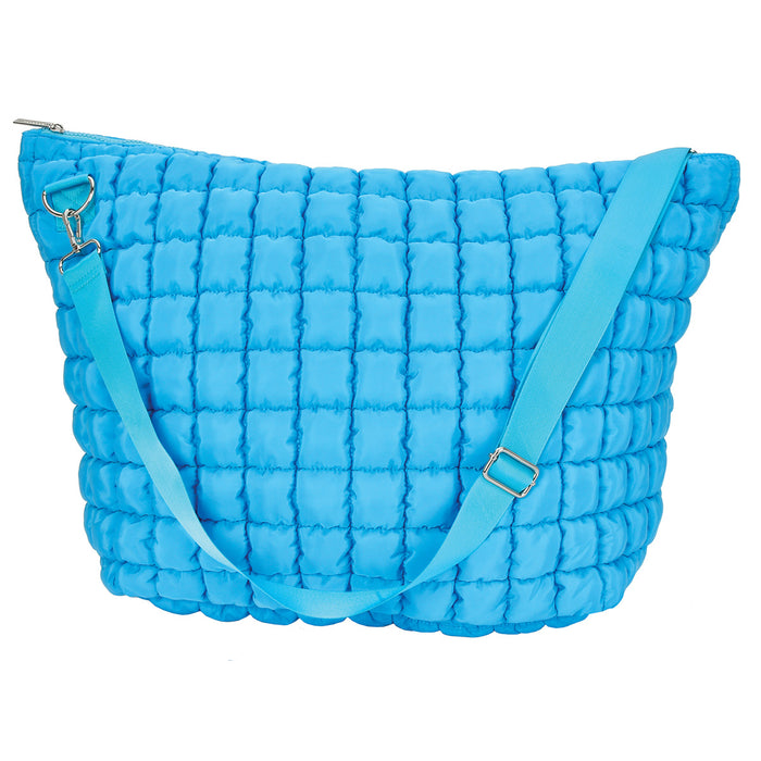 iscream- Bright Blue Puffy Weekender Bag