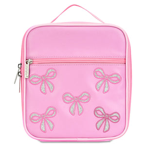 iscream- Pink Glitter Bows Lunch Tote