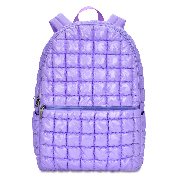 iscream- Lavender Shiny Puffer Backpack