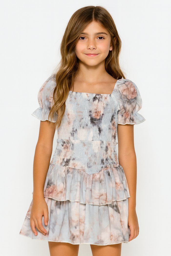 KATIEJ NYC- TWEEN LAINEY PRINT DRESS (Fresco Floral)