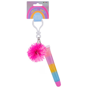 iscream- Rainbow Shine Lip Gloss and Key Chain Set