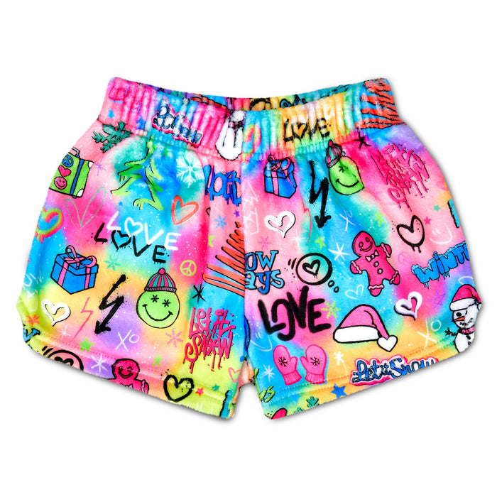 iscream- Corey Paige Snow Days Plush Shorts