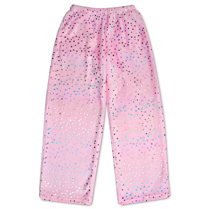 iscream- Pink Foil Plush Pants