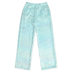 iscream- Blue Foil Stars Plush Pants