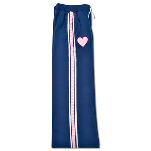 Iscream- Loved Navy Blue Wide Leg Sweatpants