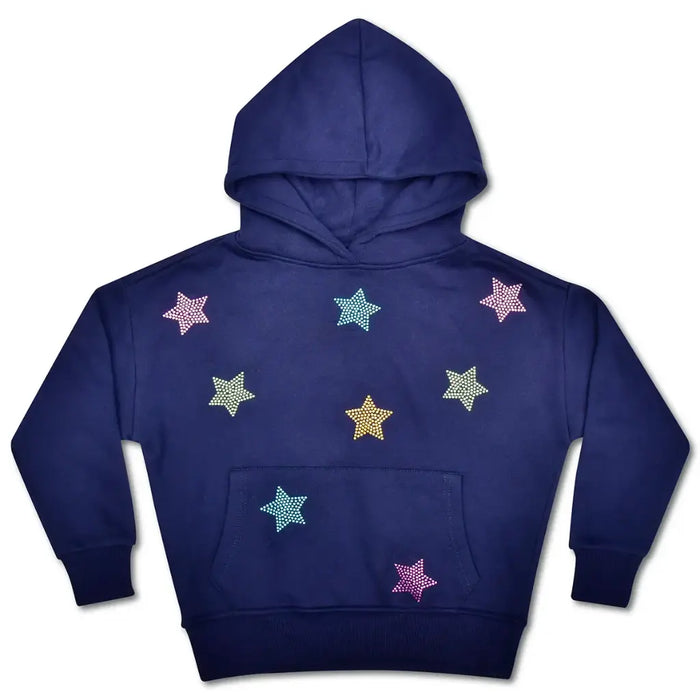 iscream- Sparkling Stars Navy Hoodie Sweatshirt