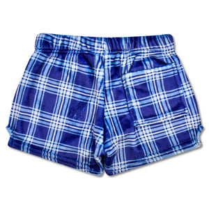Iscream- Theme Varsity Plush Shorts - Blue