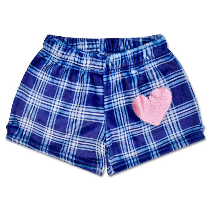 Iscream- Theme Varsity Plush Shorts - Blue