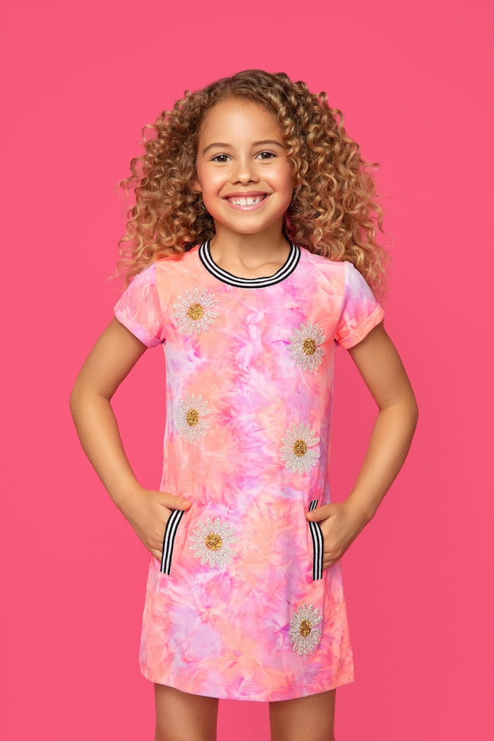 MIA NEW YORK- Pink Daisy Dress