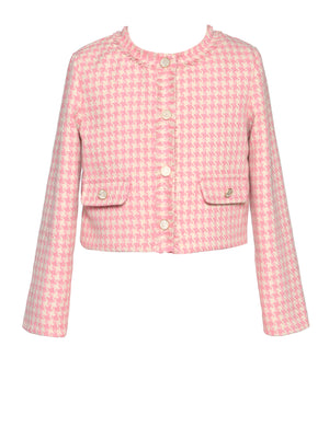 Baby Sara- Houndstooth Jacket & Skirt Set