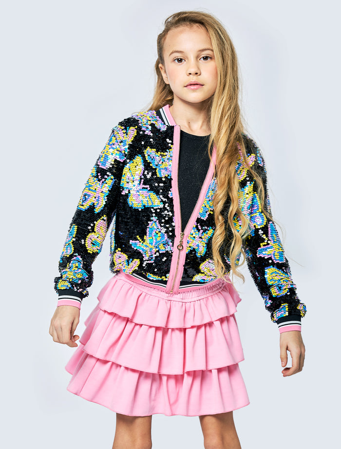 Baby Sara- Butterfly Sequin Jacket