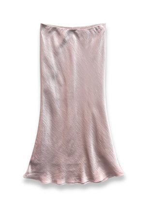 KATIEJ NYC- TWEEN ANASTASIA SATIN MAXI SKIRT (baby pink)