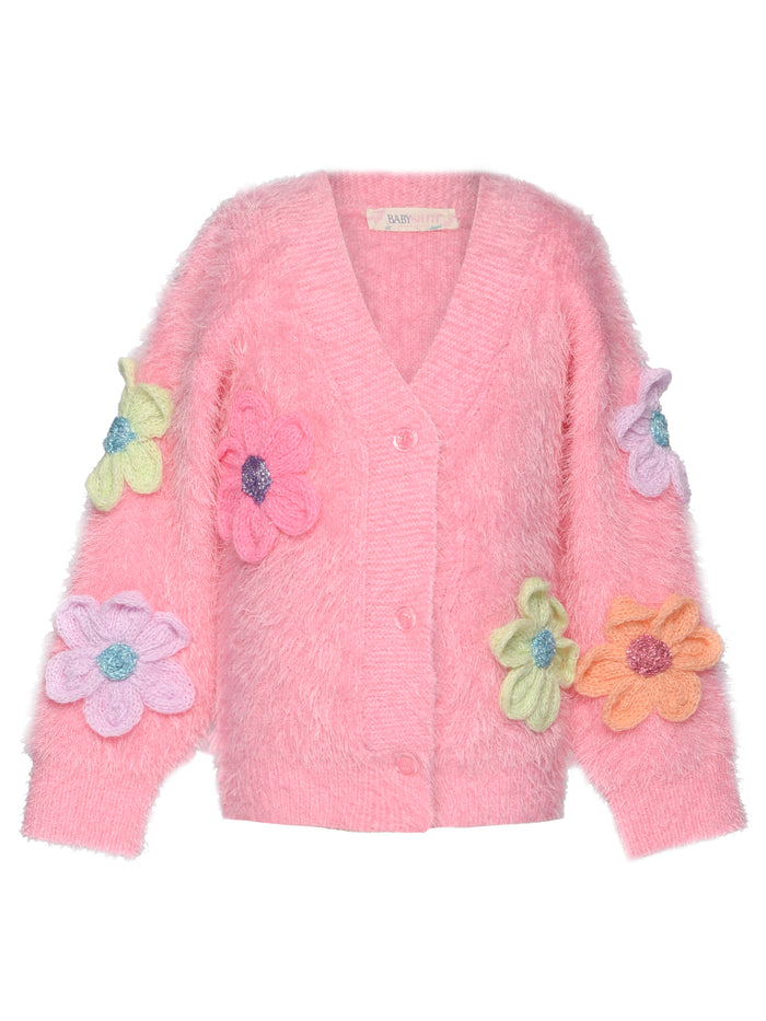 Hannah Banana- 3D Flower Cardigan