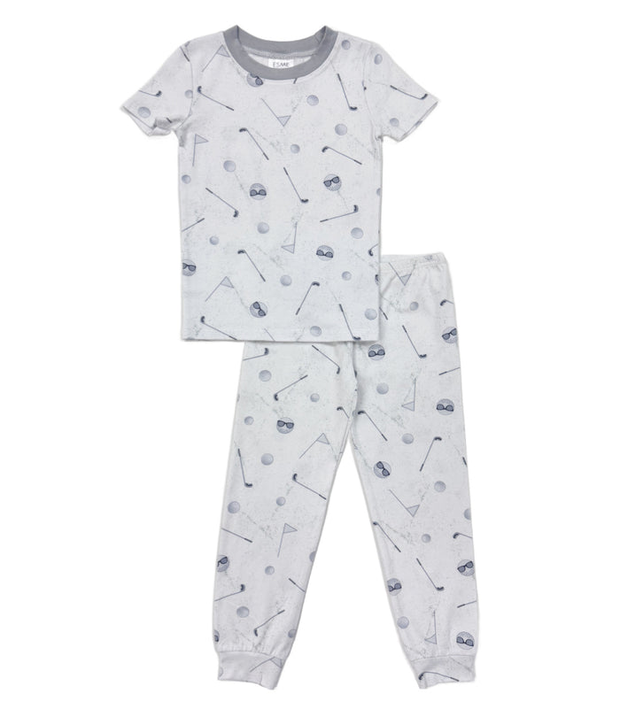 esme- Tee Time Short Sleeve Lounge Set