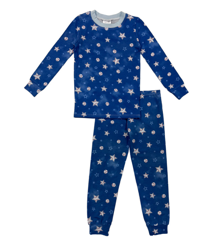 esme- Baseball Star Long Sleeve Lounge Set