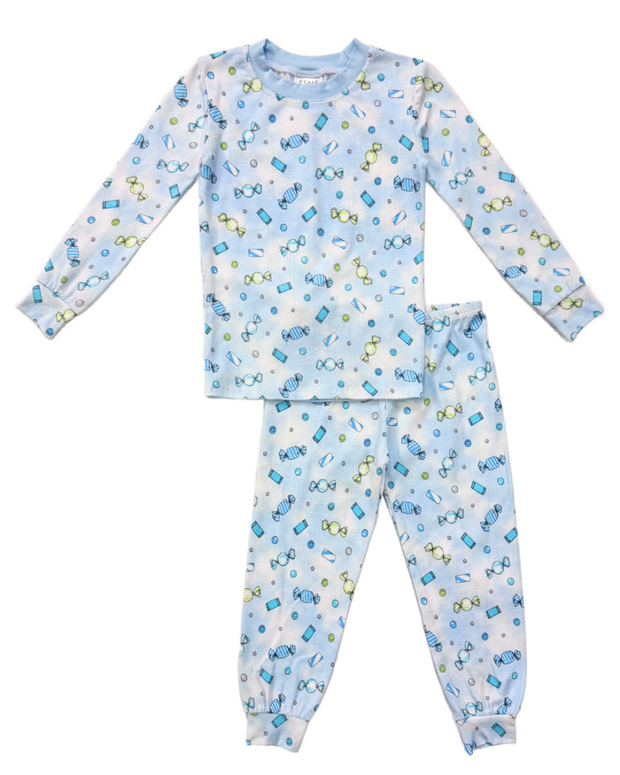 esme- CANDY BLUE long sleeve pajamas