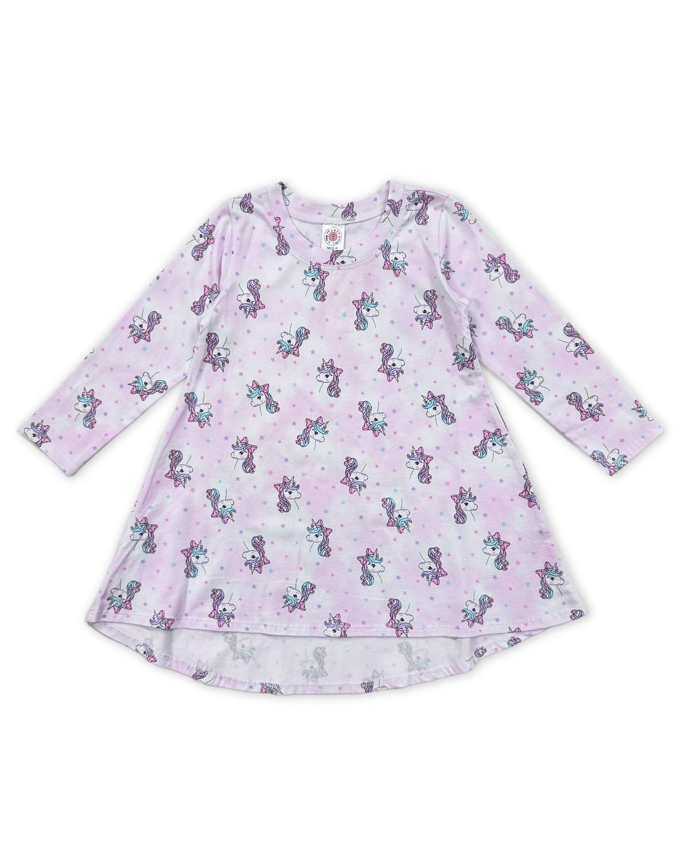 esme- Coquette Unicorn Long Sleeve Dress