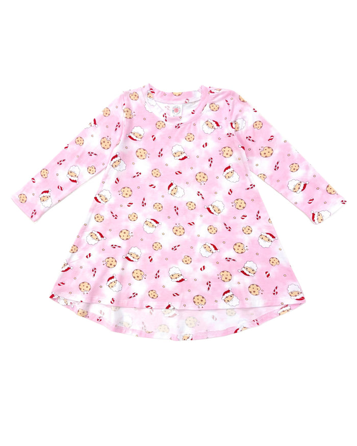 esme- Santa Cookie Pink Hi-low Dress