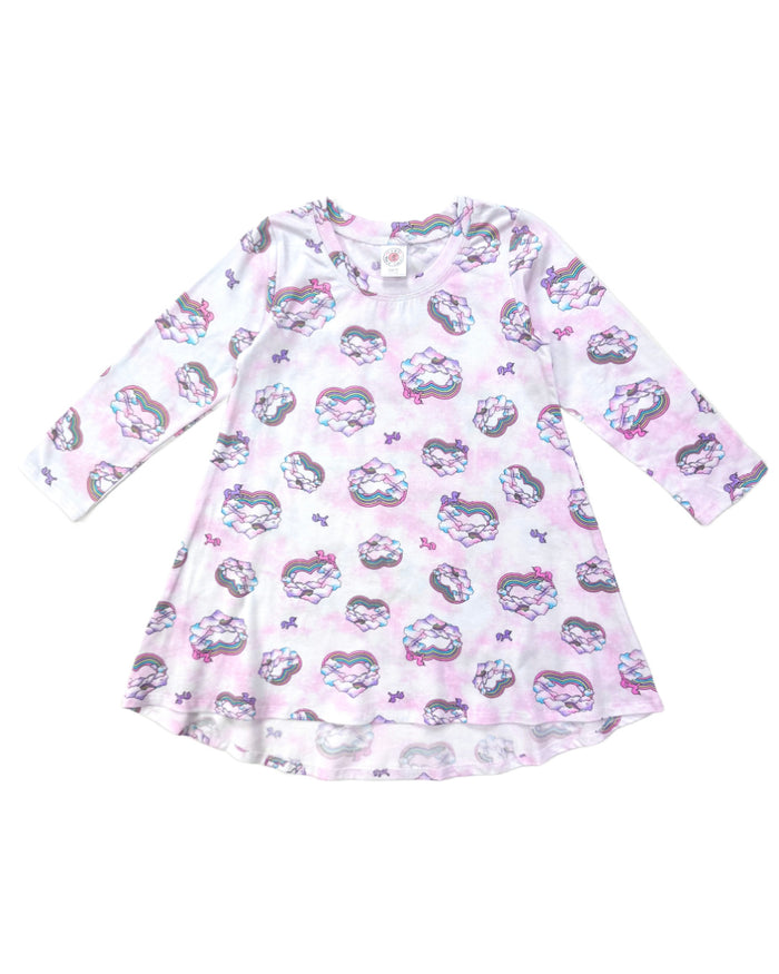esme- Unicorn Love Long Sleeve Dress