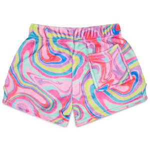 Iscream- Color Swirl Plush Shorts