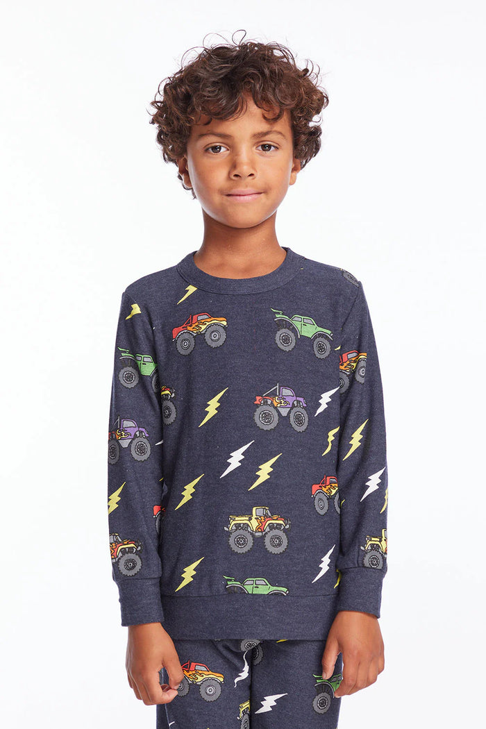 CHASER- Monster Truck Rally Boys Long Sleeve