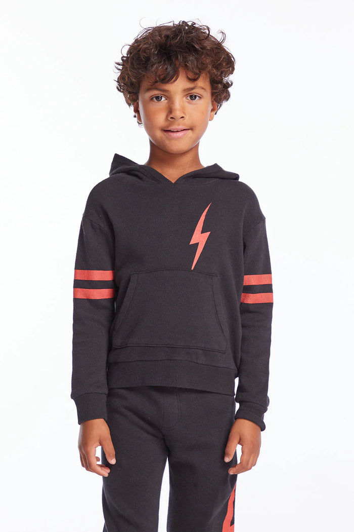 CHASER- Red Bolt Boys Pullover Hoodie