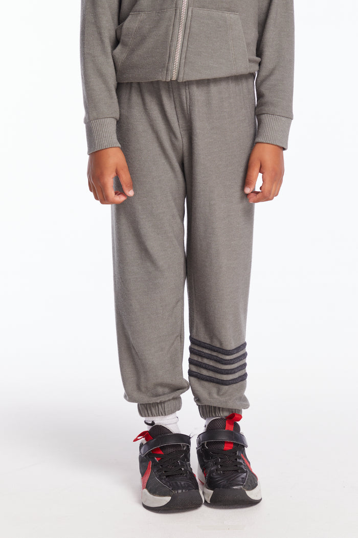 CHASER- Black Stripping Sweatpants (grey)